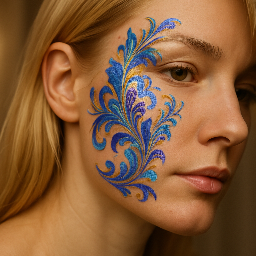 Umjetničko oslikavanje ruku s mandalama i cvjetnim motivima